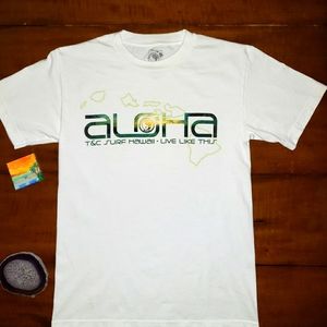 🌺T&C Surf Hawaii 🌈 LIVE LIKE THIS* aLOHa t-shirt